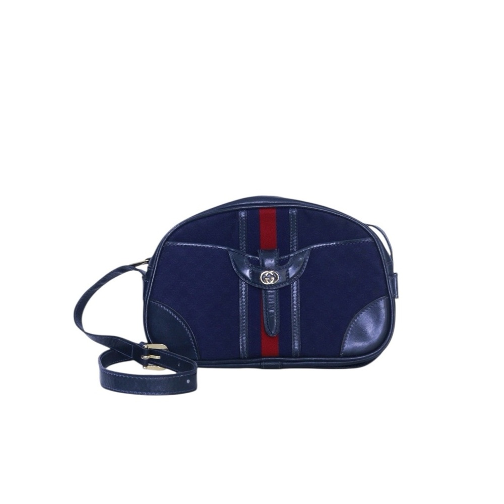 PRE-OWNED GUCCI BLUE SHERRY LINE CROSSBODY BAG – 37PJ1211101